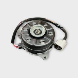 Detailed shot of the original dual-pin waterproof electrical socket on replacement fan motor available on Partex