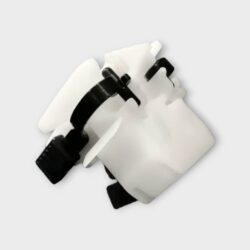 Genuine Kabli Honda Civic rear seat cushion bottom lock retainer clip with white base and black locking arm on Partex Pakistan