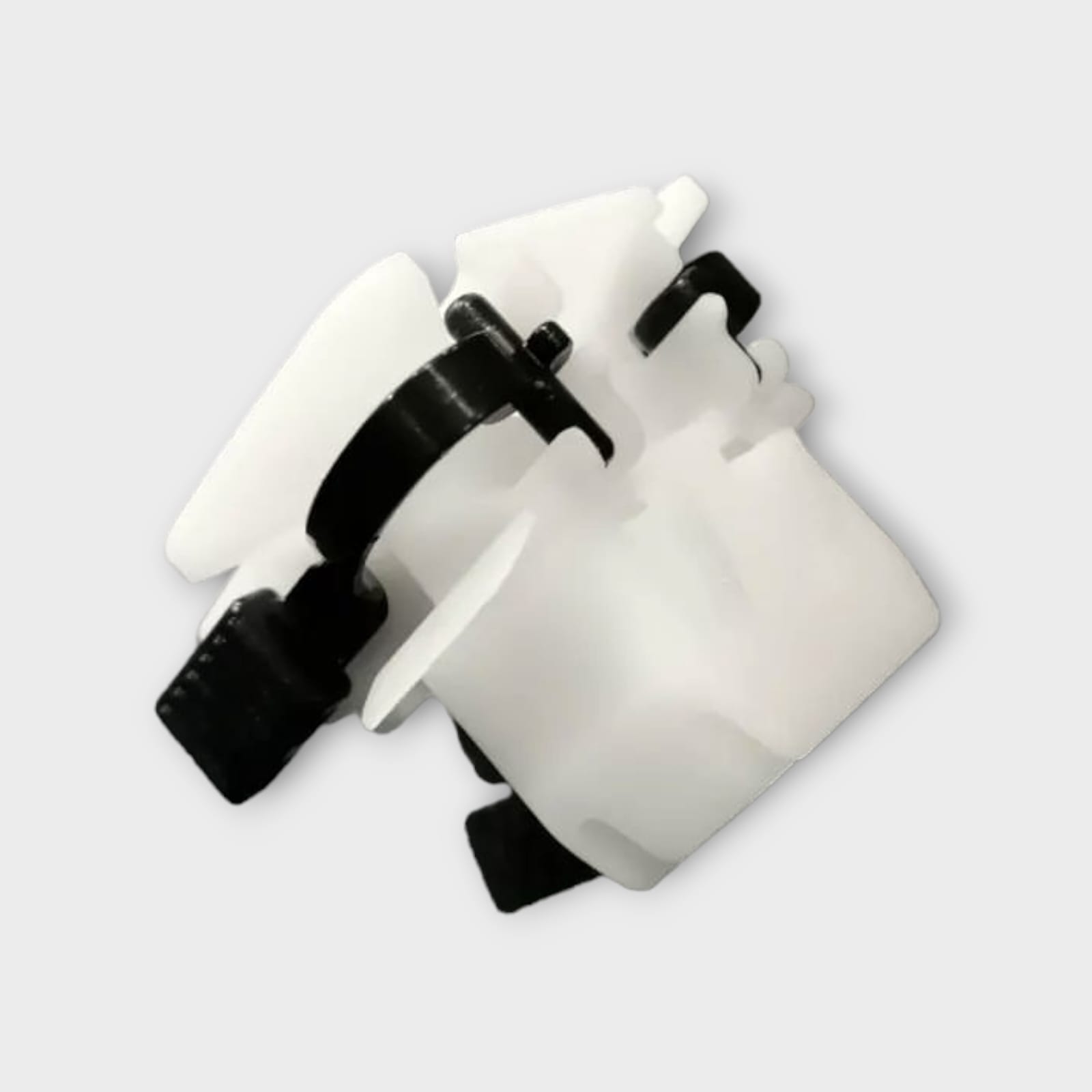 Rear Seat Lock Honda Civic 2012-2016 Genuine Kabli Honda Civic rear seat cushion bottom lock retainer clip with white base and black locking arm on Partex Pakistan