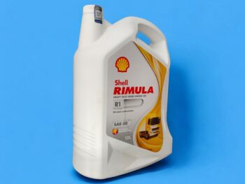 Shell Rimula R1 SAE-50 10L engine oil for industrial and commercial engines