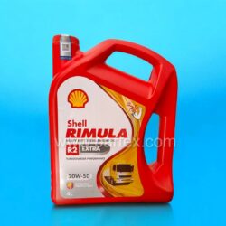 Shell Rimula R2 20W-50 4L multi-grade oil for diesel engines, available on Partex.