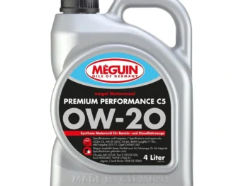 Meguin Engine Oil SAE 0W-20 4L Premium Performance C5 bottle.