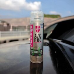 500ml Flamingo AC Pro spray can for car air conditioner cleaning – available at Partex