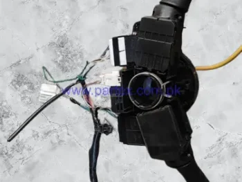 Close-up view of the headlight and turn signal indicator stalk on genuine Corolla XLI switch panel on Partex